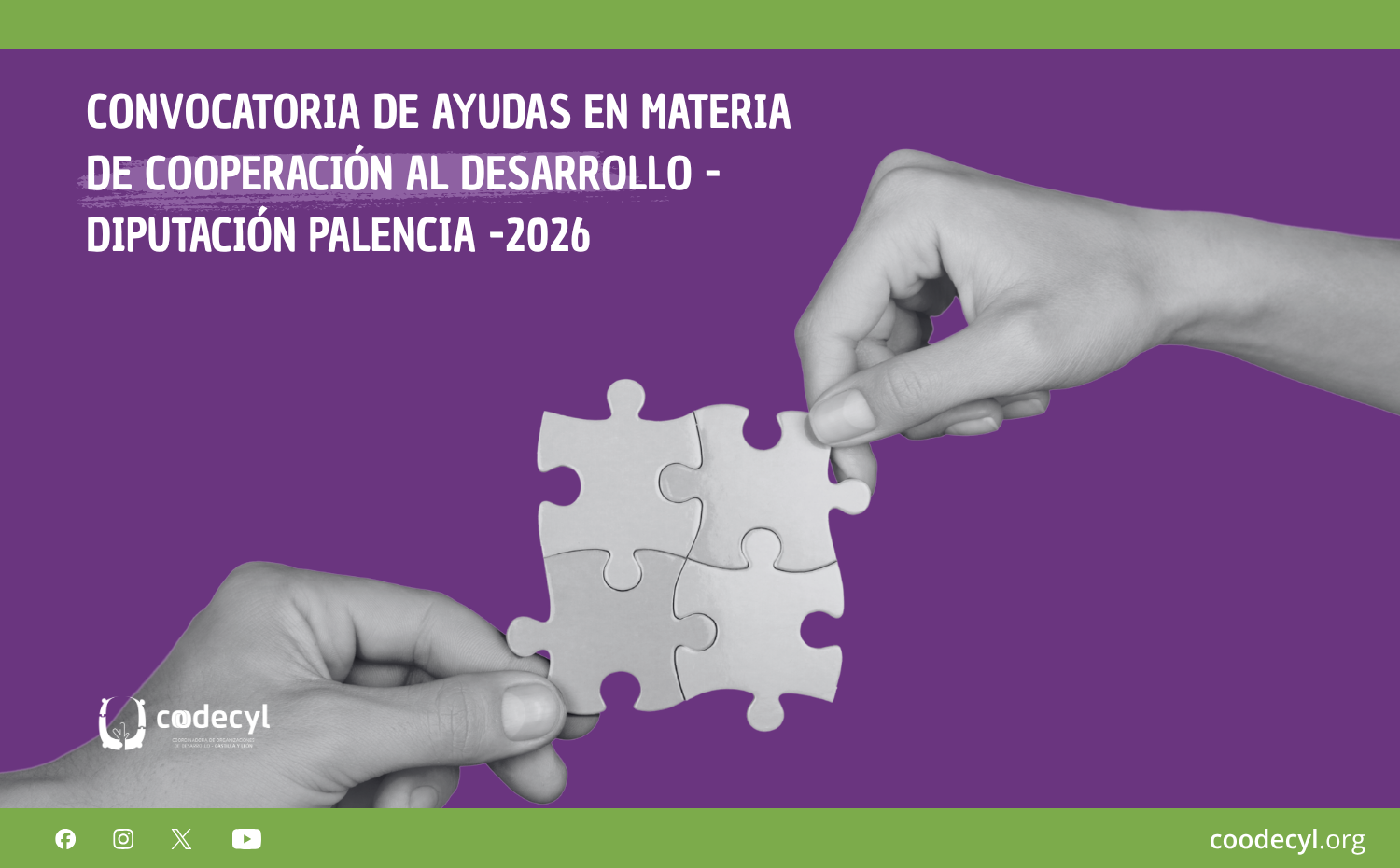 Convocatoria de Ayudas en Materia de Cooperación al Desarrollo- DIPUTACIÓN PALENCIA -2026