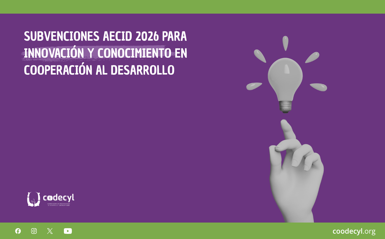 Subvenciones AECID 2026 para innovación y conocimiento en cooperación al desarrollo