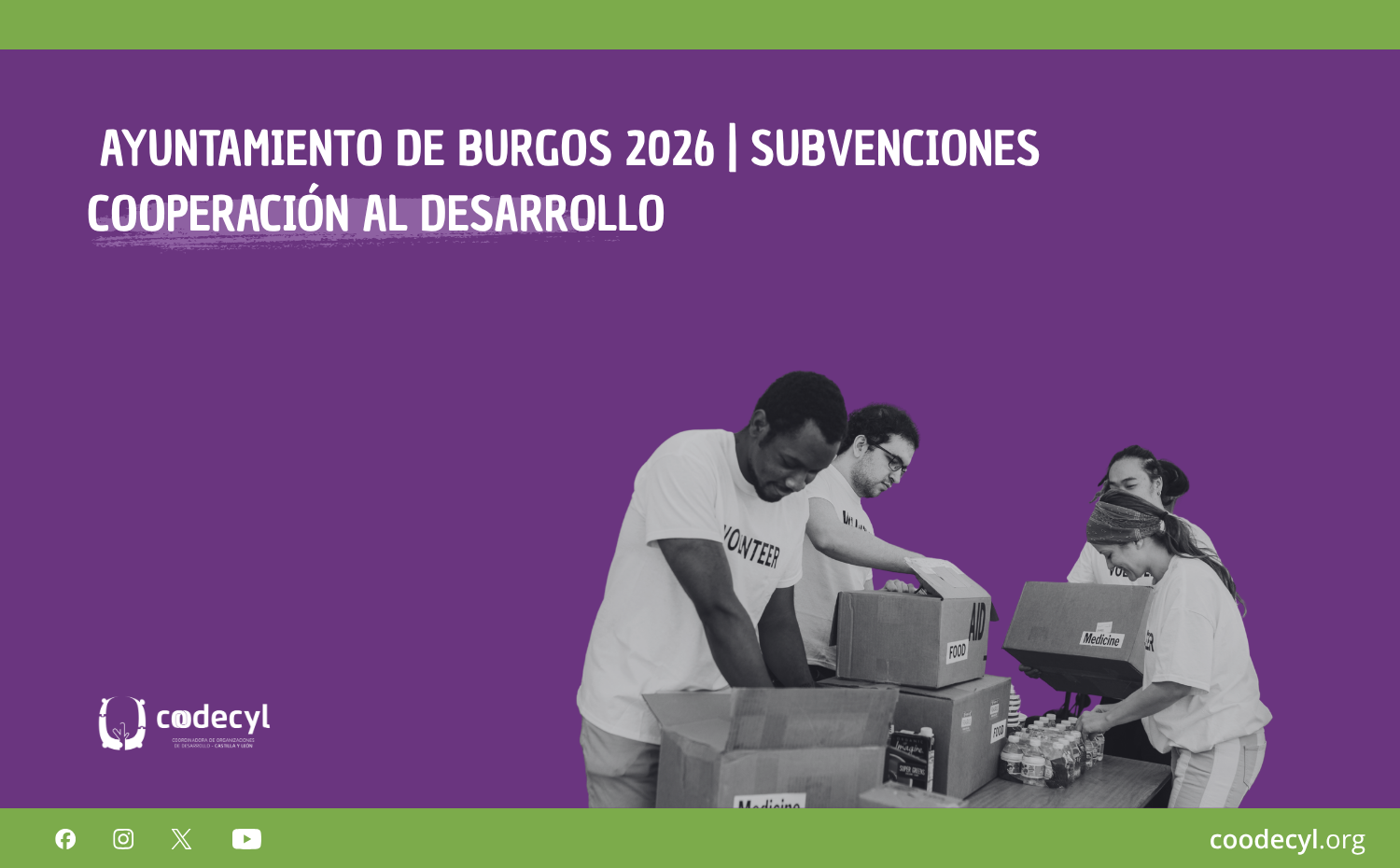 AYUNTAMIENTO DE BURGOS 2026 | Subvenciones Cooperación al Desarrollo
