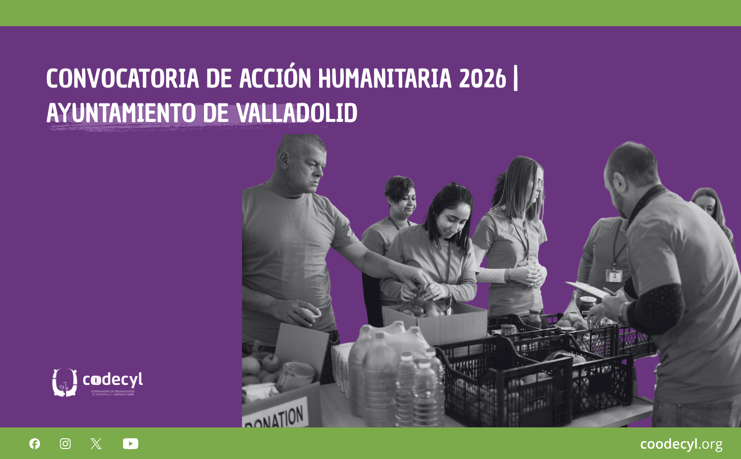 Convocatoria de Acción Humanitaria 2026 | Ayuntamiento de Valladolid