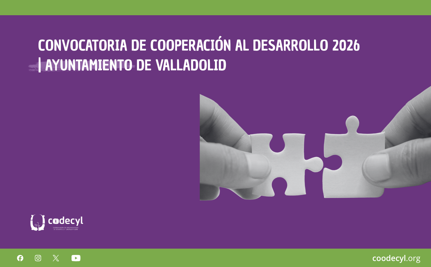 Convocatoria de Cooperación al Desarrollo 2026 | Ayuntamiento de Valladolid