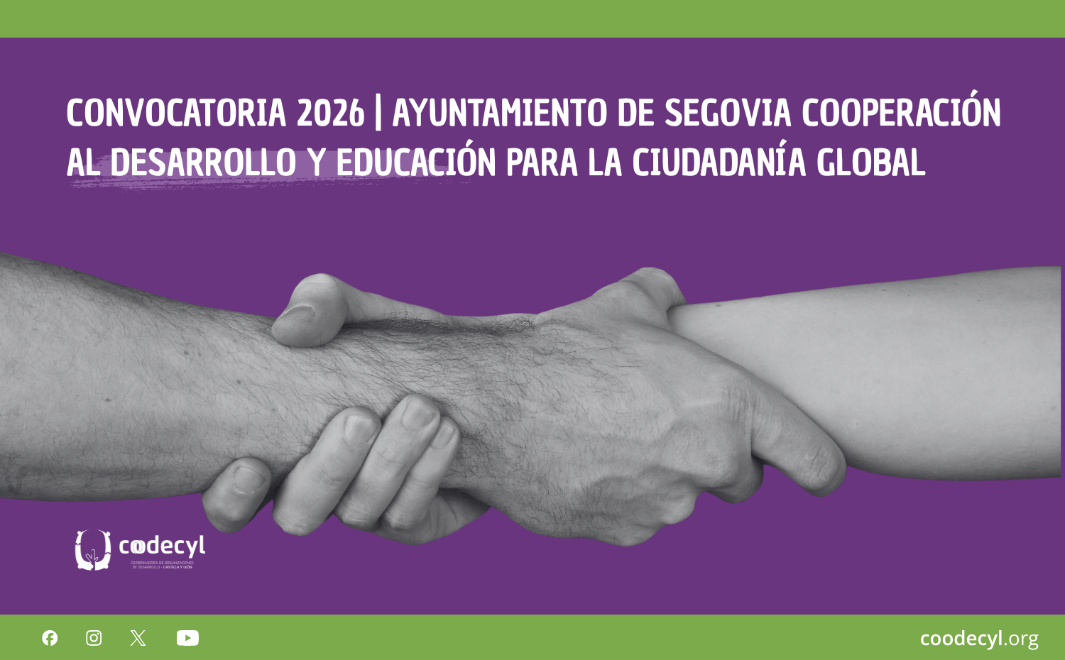 📢 Convocatoria 2026 | AYUNTAMIENTO DE SEGOVIA Cooperación al Desarrollo y Educación para la Ciudadanía Global